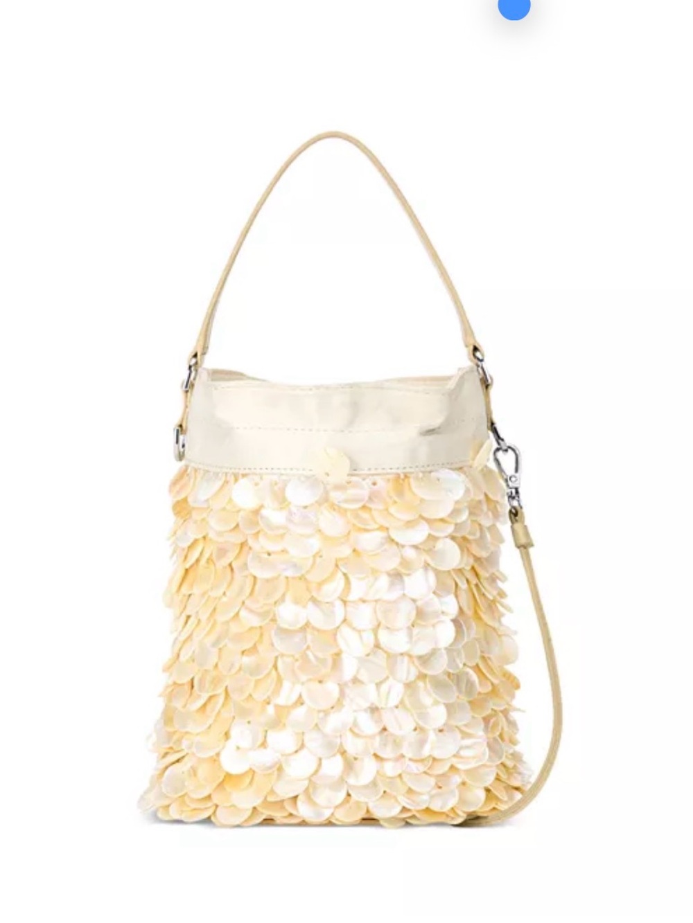 Handbags
STAUD
Lila Mini Pearl Oyster Bucket Bag